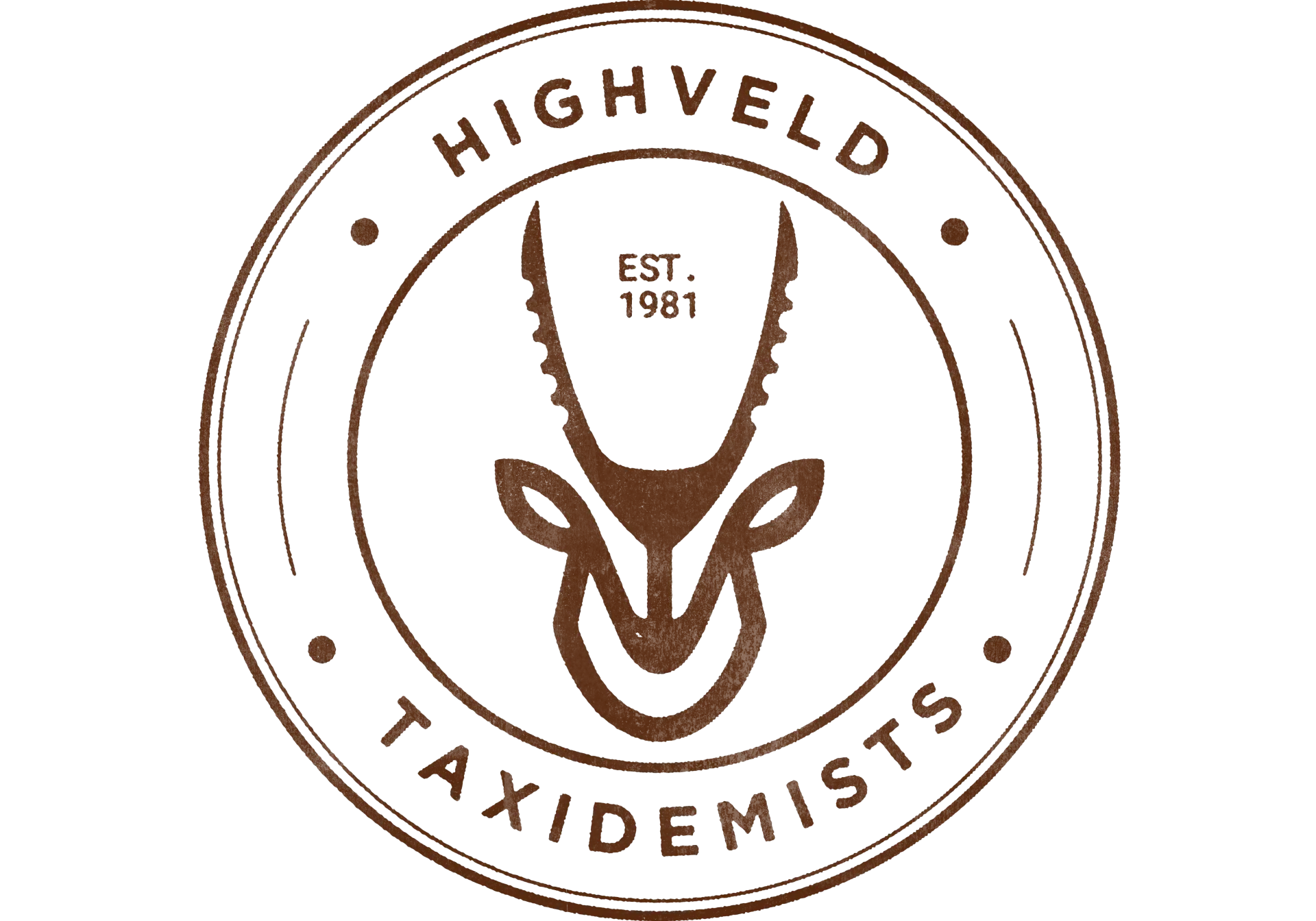 HVT STAMP DARK LOGO STAMP — Highveld Taxidermists